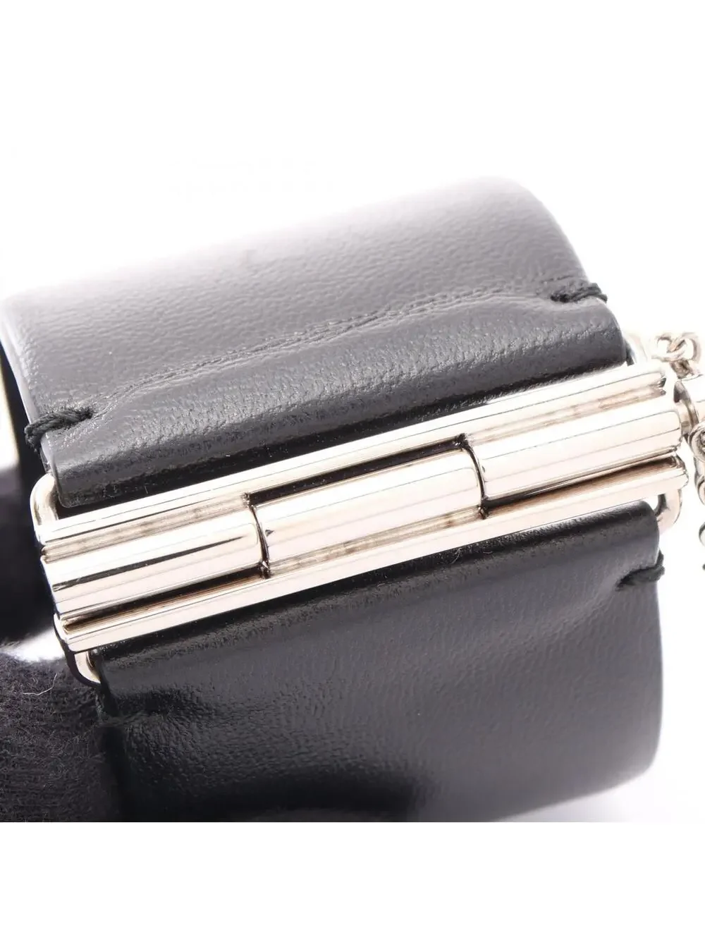 Chanel Cc Logo Bracelet Silver-Tone #357815C15B